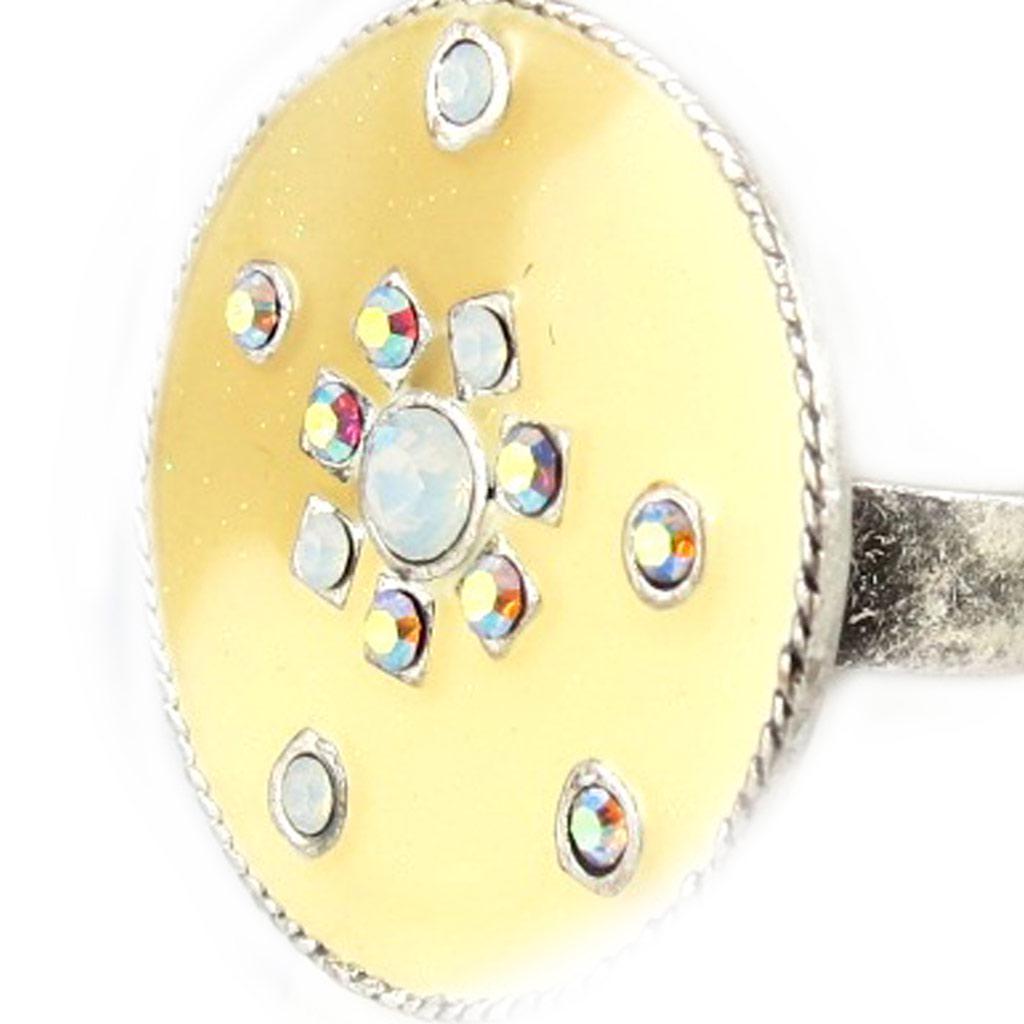 Les Trésors De Lily [E0308] - Дизайнерское кольцо «Мимозы» бежевое