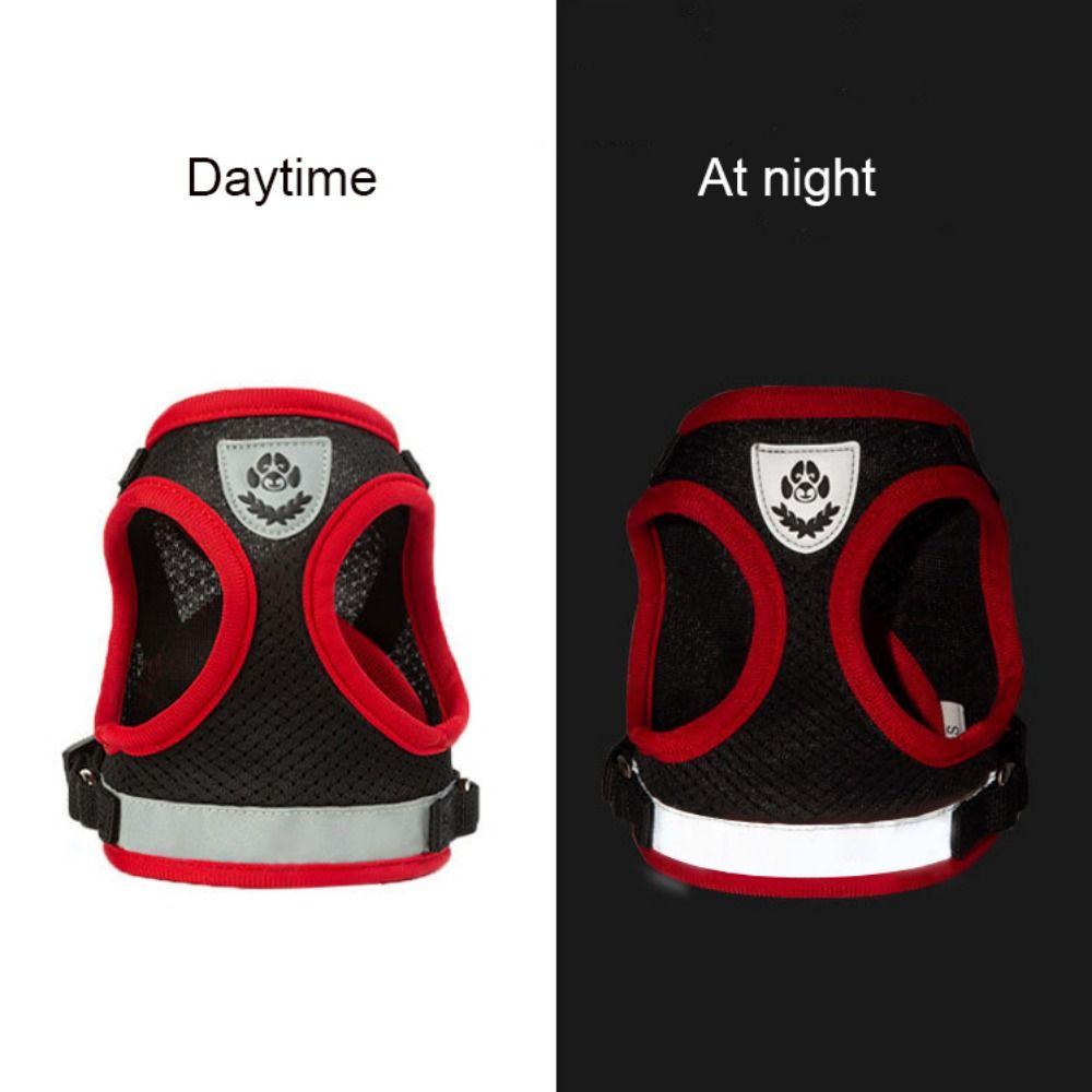 Светоотражающая шлейка и поводок для щенков, мягкие ремни для груди, сетчатый жилет для собак, для прогулок