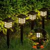 1000mah 8Pcs Solar LED Pathway Lights Outdoor Waterproof Walkway Garden Decor Street Lamp for Landscape Yard Patio Driveway