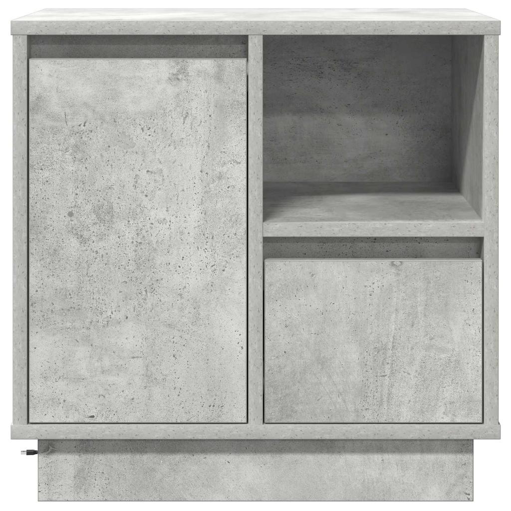 Nightstand 2 pcs Concrete Grey 50 x 34.5 x 50 cm Engineered Wood