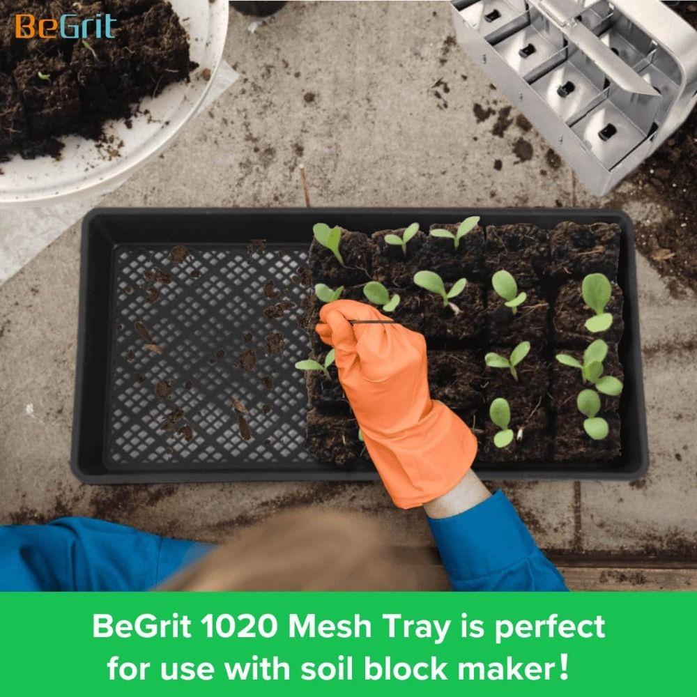 2pcs 21x10in Seedling Trays for Microgreen Mesh Hydroponic Growing Tray Greenhouse