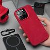 Чехол для телефона из волокнистой кожи для iPhone 12-17 Pro Max Plus с поддержкой MagSafe и ударопрочной конструкцией