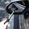 Стеклоочиститель Мойка Обслуживание Выдвижная ручка Боковая часть автомобиля Портативное зеркало Дождливый инструмент Скребок для оконного зеркала Очистка стекла O5p5