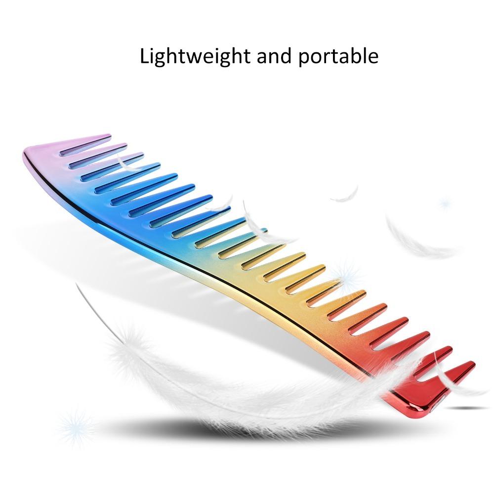 Plastic Detangling Comb No Handle Salon Comb For Travel Use Shampoo Comb Home Use