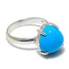 Arizona Turquoise Gemstone 925 Sterling Silver Jewelry Ring Size Adjustable GK-6084