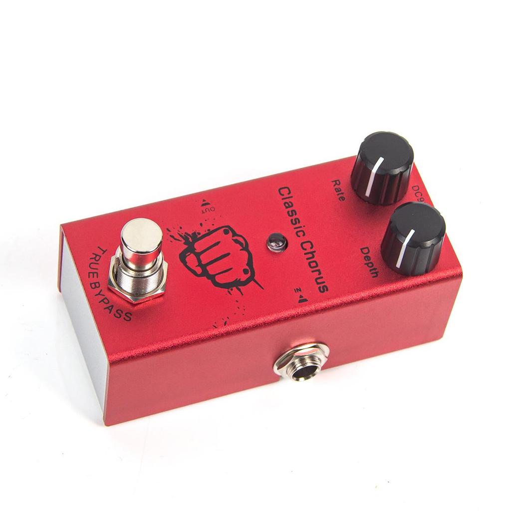 Electric Guitar Distortion & Reverb Effects Pedal