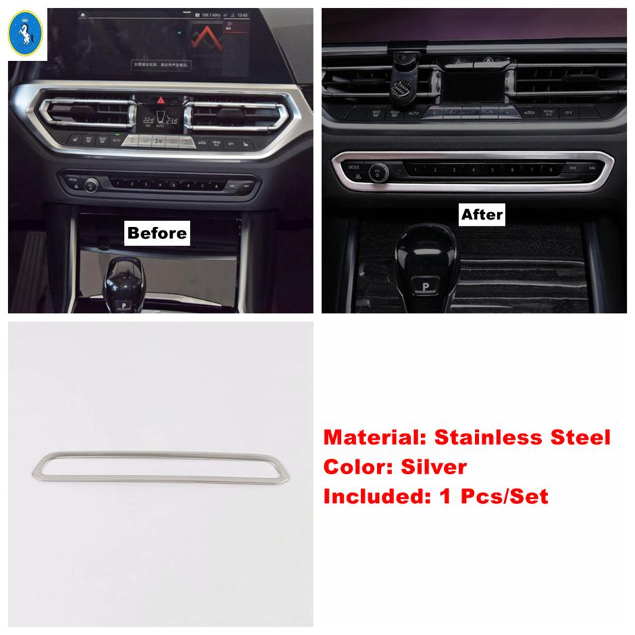 ABS For BMW 3 Series G20  - 2024 Car Central Console Middle Air Vent Cover Trim Decor Frame Interior Refit Kit Accessories