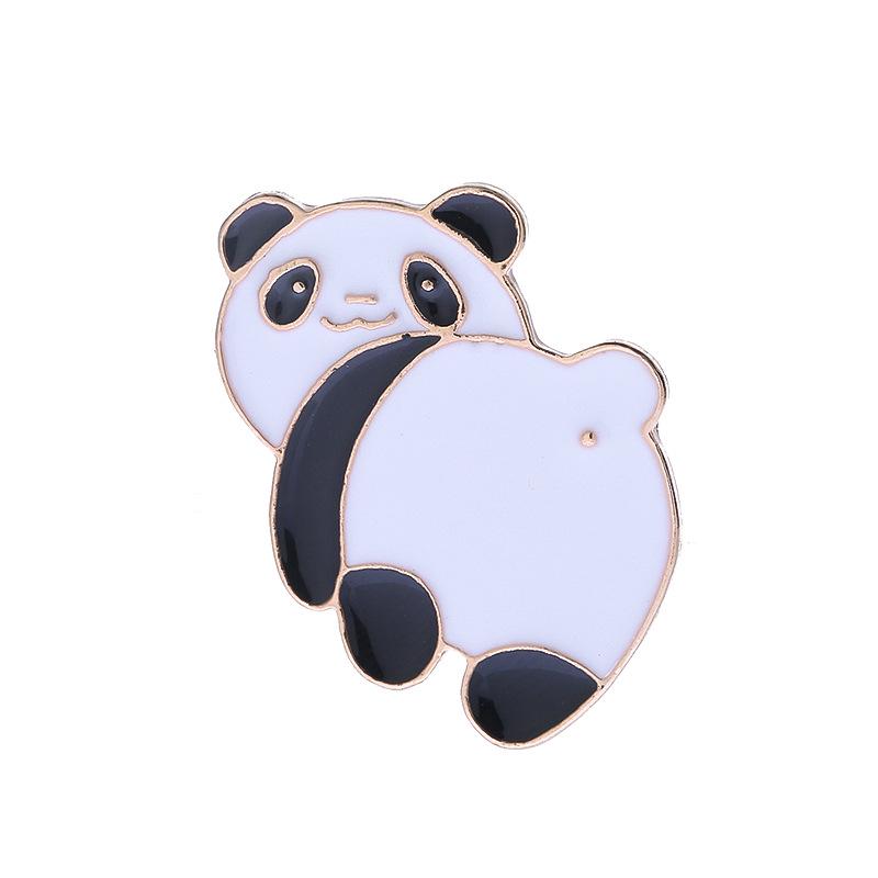 "Милые мультяшные броши с животными": Панда, Собака, Розовая свиная попка - Модные аксессуары для одежды и сумок"