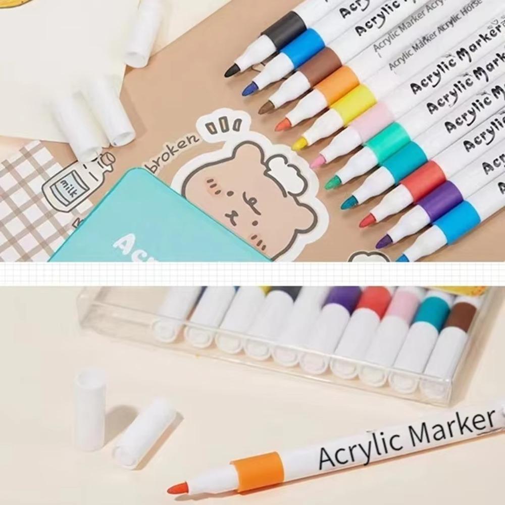 Can Be Stacked Children's Graffiti Pen Color Is Not Transparent Paper Painting Brush