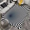 Optical Illusion Spiral Design suitable as a non-slip mat for the living room or bedroom sofa