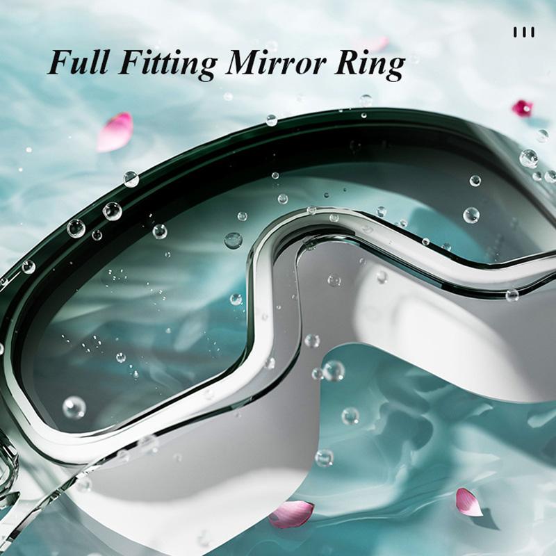 Очки для плавания с защитой от запотевания HD, водонепроницаемые, с большой оправой, высокого качества, для взрослых, для занятий спортом в бассейне, очки для плавания