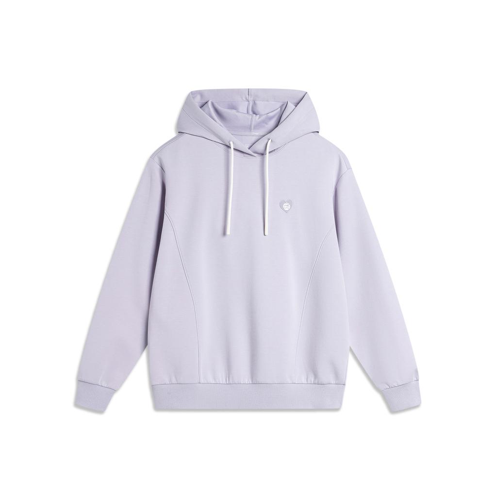 Li Ning Свитшот из коллекции Sports Life для женщин, цвет Морская Соль Фиолетовый, AWDU596-1