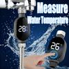 Черный Светодиодный Дисплей для Ванной 0℃~99℃ Домашний Водяной Душевой Термометр Вода Точный Измеритель Температуры Ванная