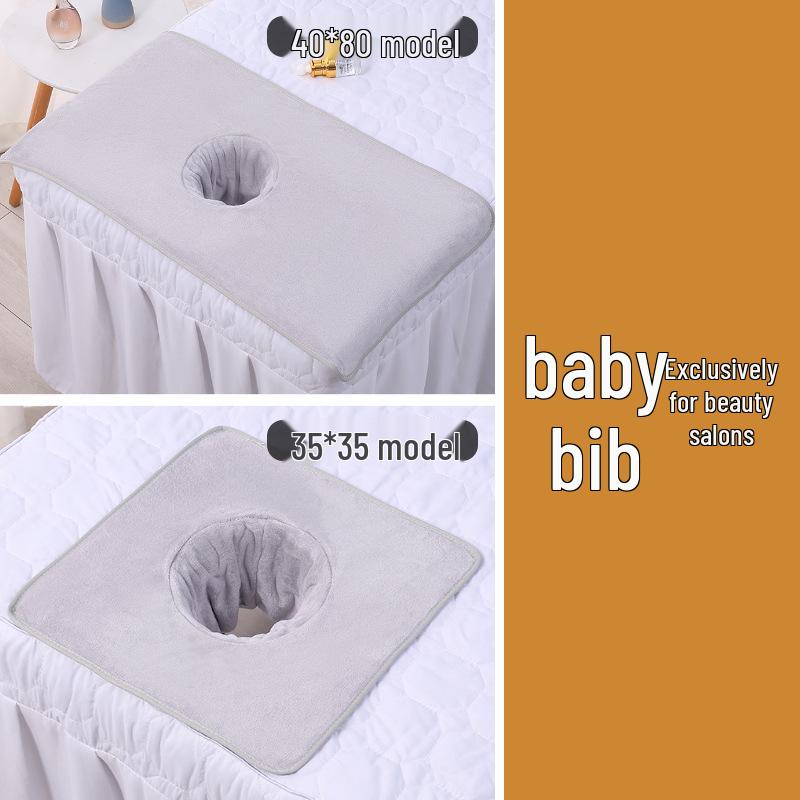 Индивидуальный набор для салона красоты: Утолщенные полотенца для массажной кровати и подушки с отверстием для лица