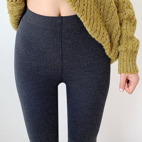 Женские колготки Высокая эластичность Плотная посадка Подчеркивающие изгибы тела Брюки для ягодиц Осень Зима Бархатная подкладка Леггинсы