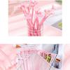 10 Pcs Silicone Pink Creative Cute Cherry Blossoms Flower Stationery Office School Supplies Gift Simulation Gel Pens