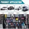 10PCS 15 Amp Micro Cartridge Fuses, Auto Fuse, Automotive Low Profile Mini Box Shaped Fuse, Universal Cars Cartridge Fuses Automotive Kit Car