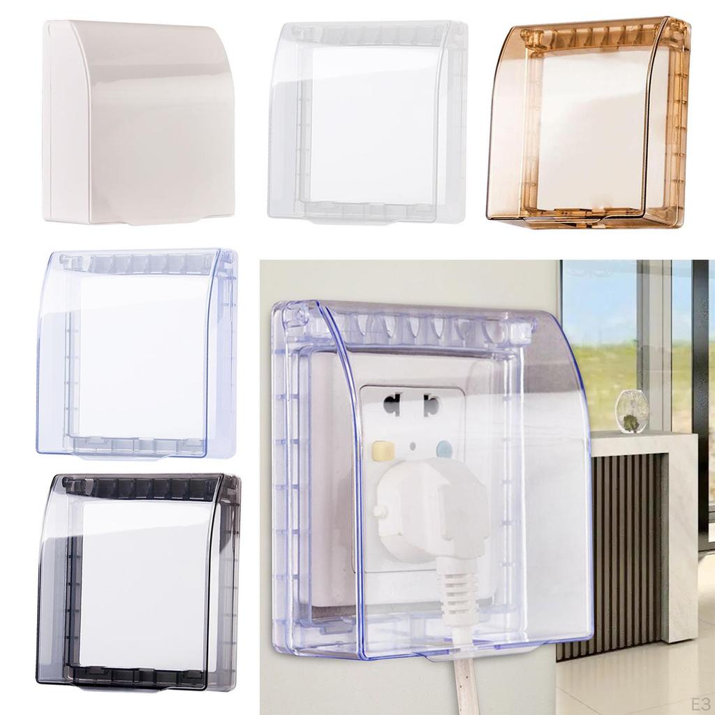 Водонепроницаемая крышка для электрической вилки, легко устанавливается, атмосферостойкая коробка для выключателя и розетки, накладки на розетки