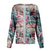 Women's Casual Fashion Long-Sleeve Single-Breasted Christmas Print Jacket