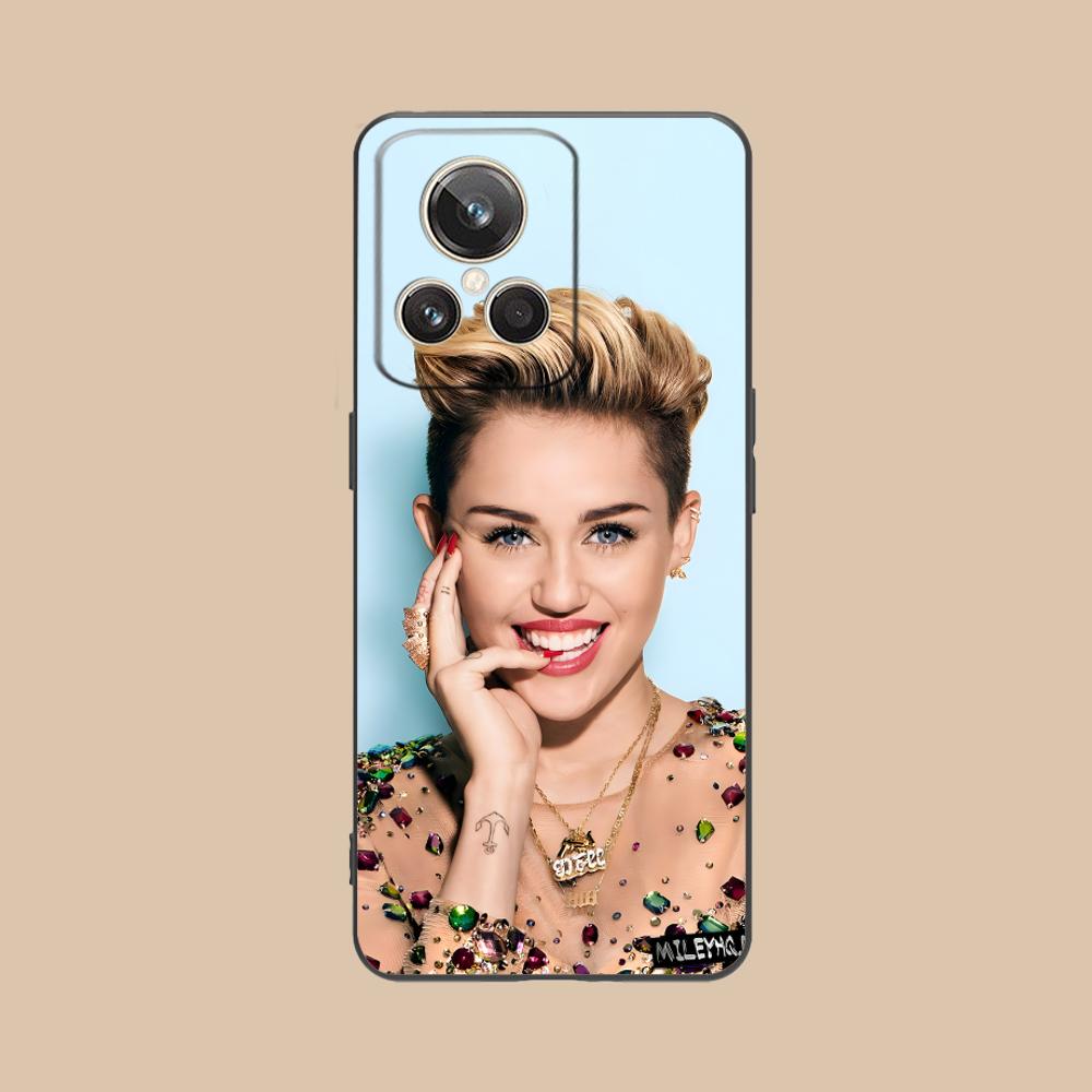 Чехол для мобильного телефона Miley Cyrus для Realme GT 8 Neo Pro C75 73 71 C67 65 C55 53 C35 31 C20 15 Цветной печатный чехол Красивый чехол