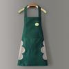 Women's Waterproof PVC Apron with Cooking Sleeves - Oil-Proof, Customizable, Half-Length Waist Design