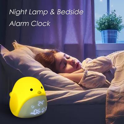 Цифровой будильник Chick с USB-зарядкой и ночником, три уровня яркости