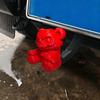 Жуткий Медведь Накладка на фаркоп, 3D-печатная крышка выхлопной трубы в виде медведя, Пылезащитная крышка шара фаркопа для грузовика SUV, Хэллоуинский аксессуар для автомобиля