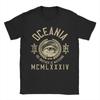 OCEANIA VINTAGE LOGO TShirts for Unisex Novelty 100 Cotton Tee Shirt O Neck Short Sleeve T Shirts Printed Tops