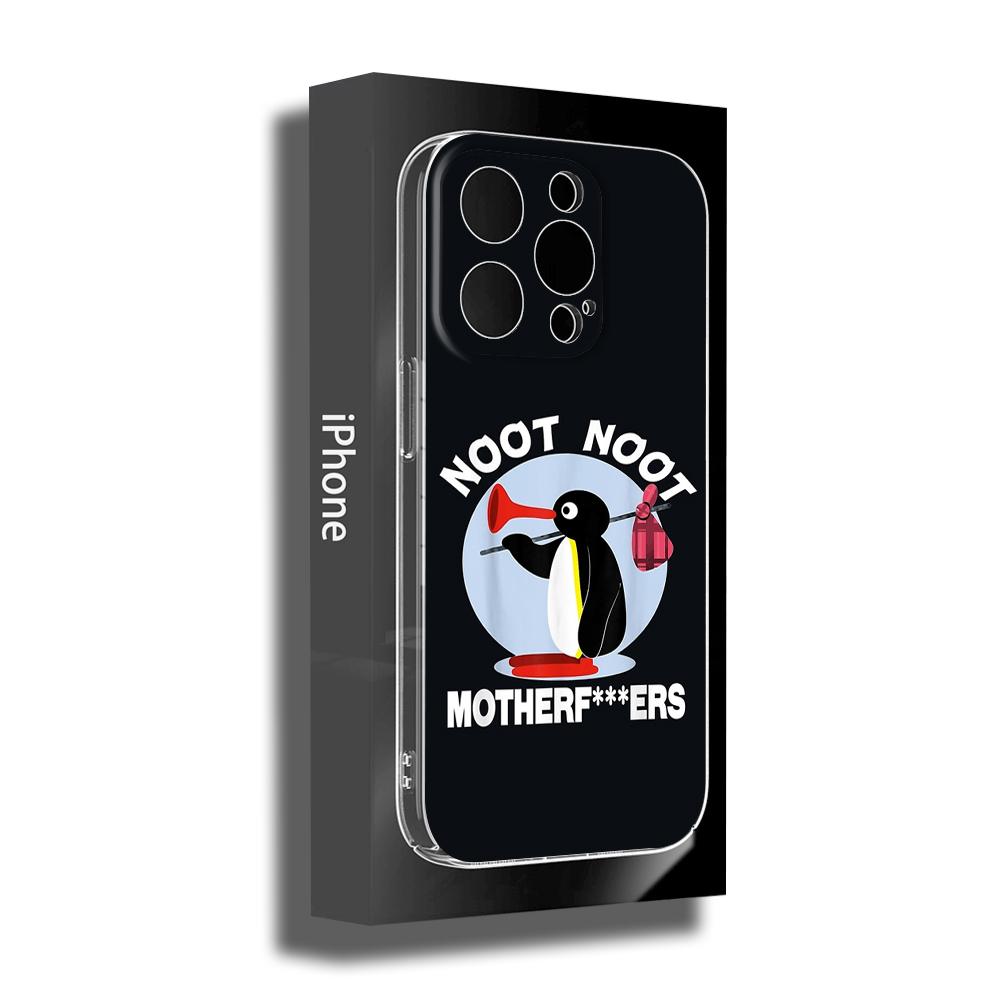 Noot noot pingu Чехол для телефона для iPhone 14 11 12 Pro 8 7 Plus SE 2020 X Pro 14 MAX 12 13 MINI XR XS iphone 13 14 Мягкие чехлы для телефонов