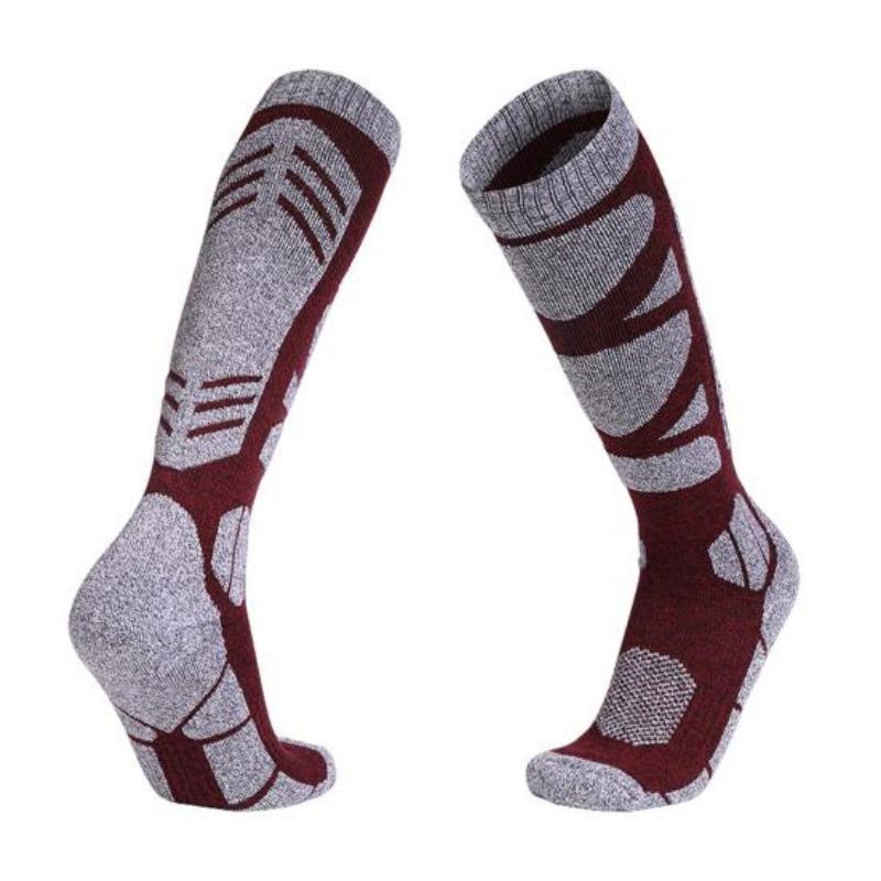 Горнолыжные носки для мужчин и женщин, зимние, длинные, теплые, для спорта на открытом воздухе, для катания на лыжах и сноуборде, для походов