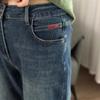 Джинсы Harlan Stretch размера Plus Size для женщин с грушевидной фигурой, весна-осень, с высокой талией, прямые брюки с девятью точками