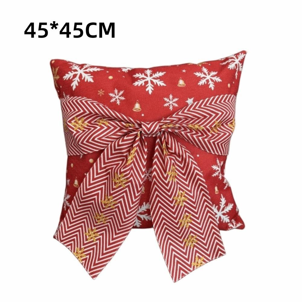 Breathable Christmas Pillow Cover Machine Washable Throw Cushion Cover Christmas