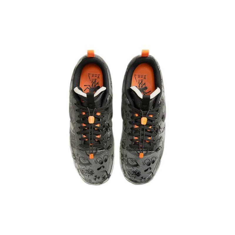 Nike Nike Air Force 1 Experimental "Хэллоуин" Унисекс Низкие Скейт-Кроссовки Черно-Оранжевые DC8904-001