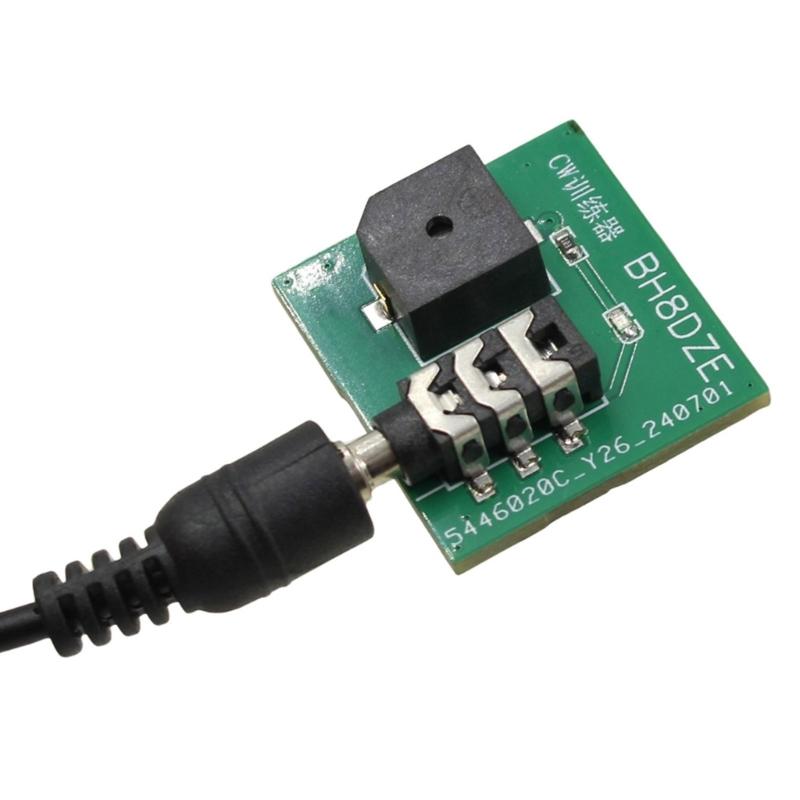 Lightweight CW Morse Code Practice Tool Morse Key Trainer With LED Indicator Beepers For All Skill Morse Code Training