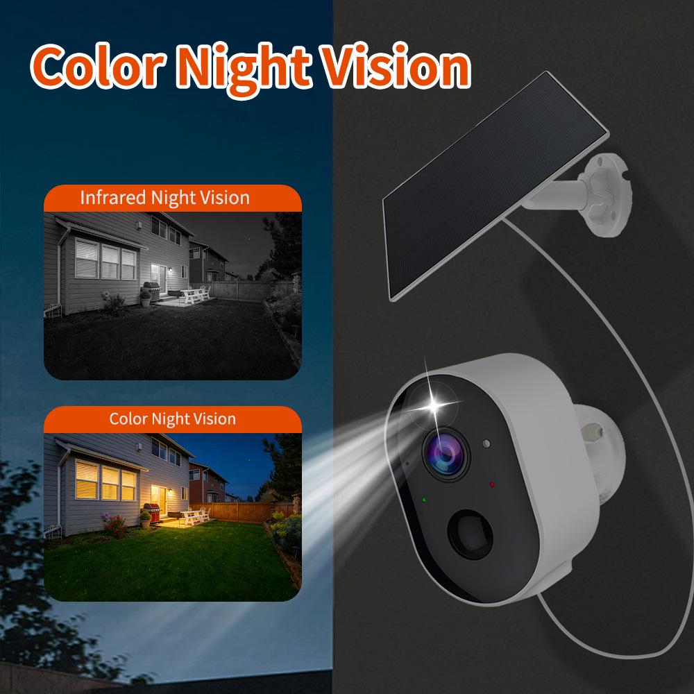 Solar-Powered HD Wireless Smart Camera with Two-Way Talk