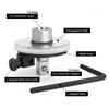 Angle Torque Wrench Torquemeter Dial Auto Service Equipment Garage Tools Calibrated In Degrees Meter Hand Tool Disassembly Tools
