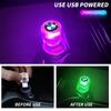 Мини USB Автомобильная подсветка салона Цветная мигающая светодиодная лампа атмосферы Для BMW X1 X2 X3 X5 X4 X6 X7 G30 G20 G32 G11 G12 F40 F30 F20 F1