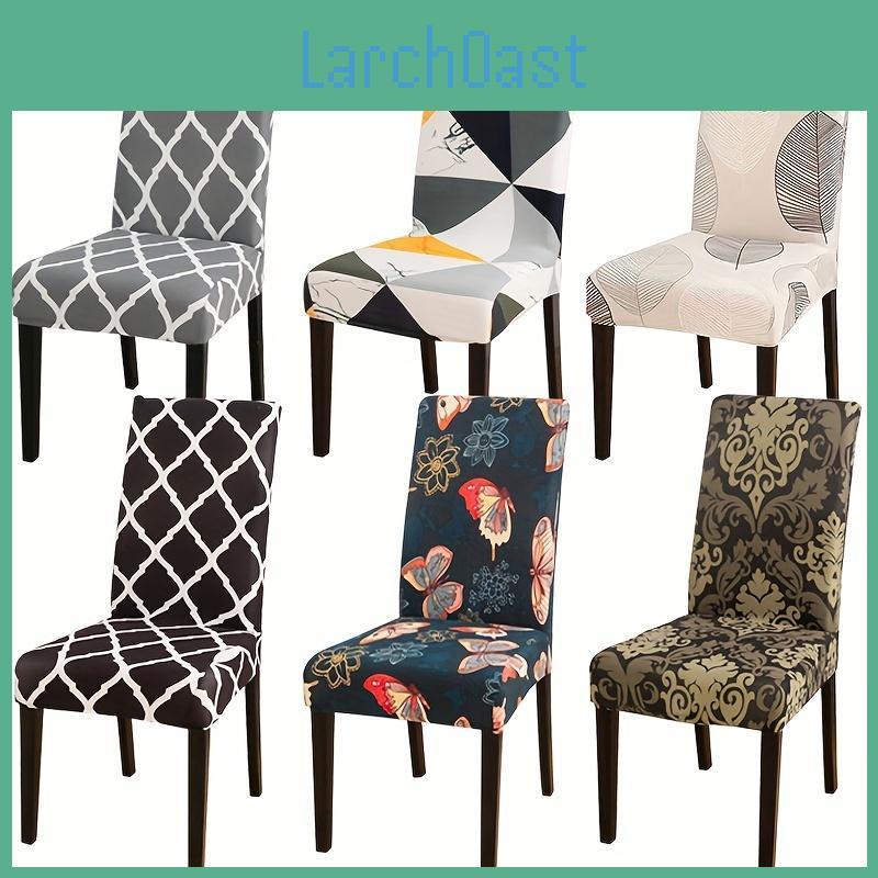 Chair Lanmolife Dining 146pc Room Cover Stretch Print Parsons Chair Covers Spandex Removable Washable Kitchen Chair Covers