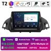 Смарт-система GPS-навигация для Ford C-MAX Kuga 2 Escape 3 2012 2013 2014 2015 - 2019 Беспроводной Carplay QLED IPS экран Головное устройство