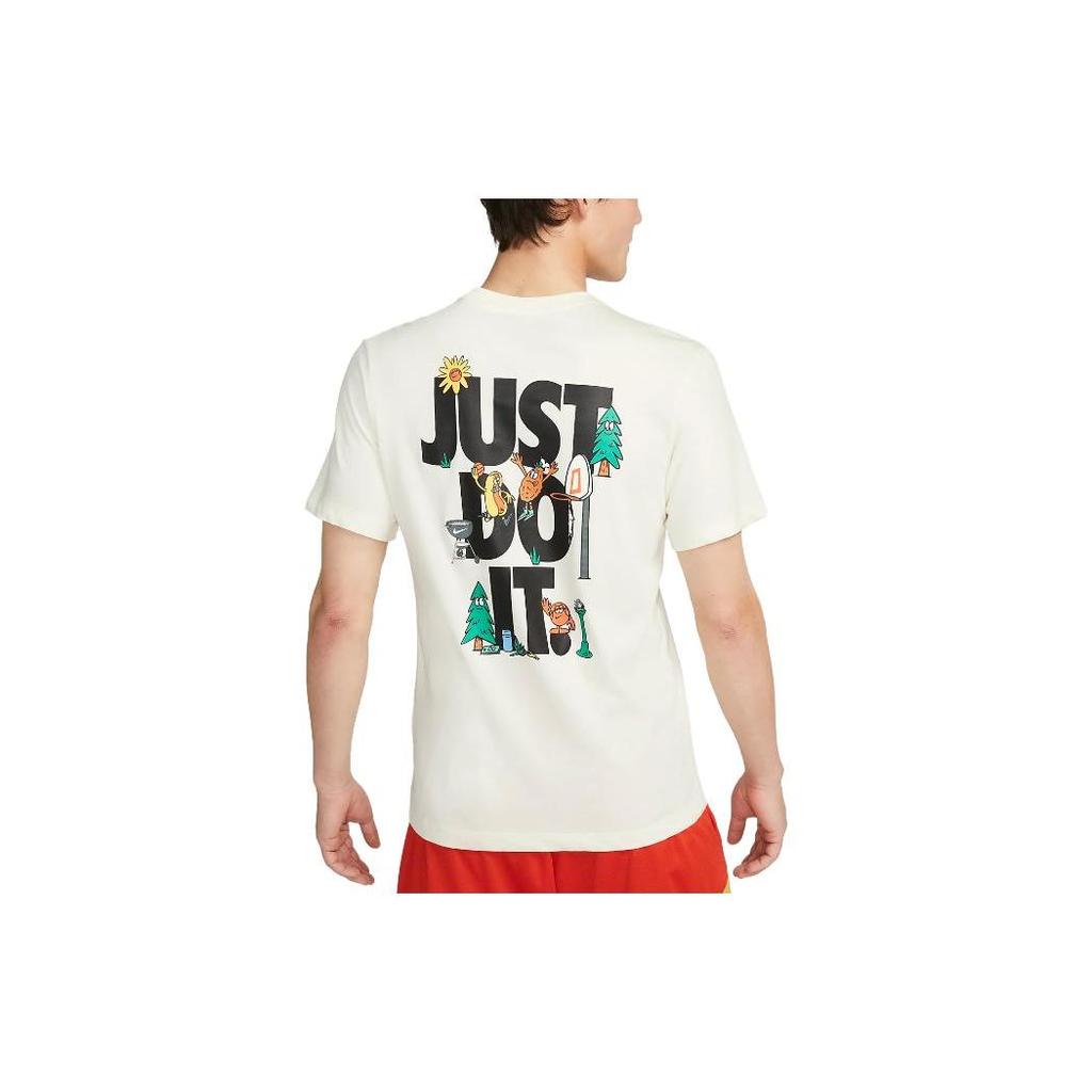 Nike Мужская футболка с коротким рукавом и логотипом Alphabet, белая FD0064-113