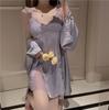 Сексуальная пижама женская горячая чистая страсть личная комната высокая чувственность летнее ледяное кружево ночная рубашка на бретельках домашняя одежда