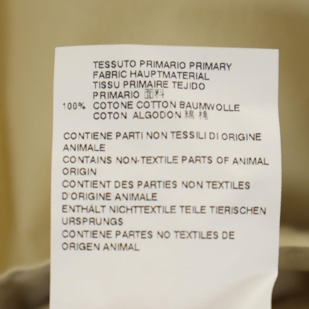 Maison Margiela 16SS Сделано в Румынии Хлопковая рубашка с длинным рукавом 48 бежевая Мужская Б/у