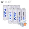 PALO 8PCS 14500 Rechargeable Battery 3.7V Li-ion AA Battery for Flashlight