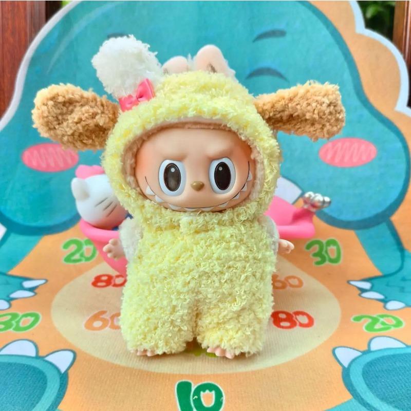 17 см Милая Мини Плюшевая Кукла Одежда Наряд Аксессуары Куклы Идол Медведь Комбинезон Одежда DIY Подарок Детям