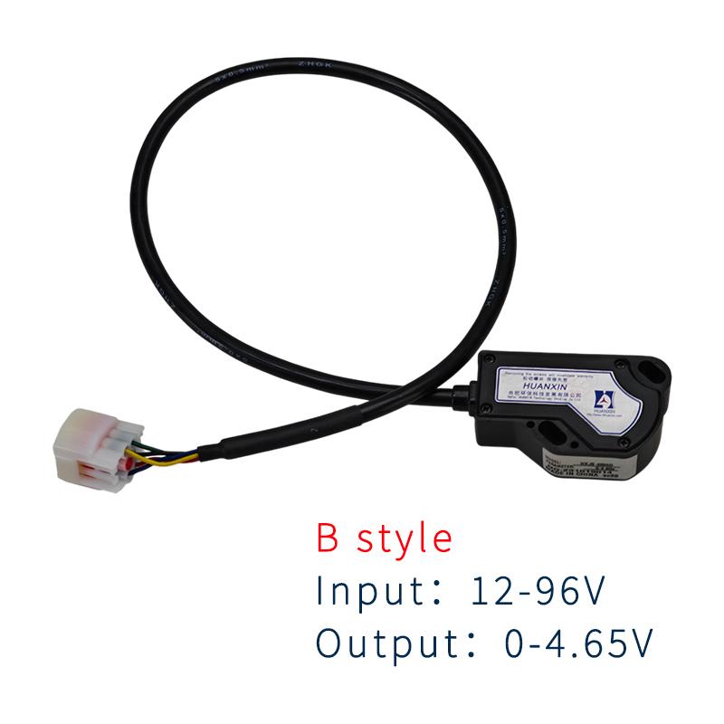 HXJS-4805D Model Electric Pedal Accelerator 0-5V or 0-4.65V Output 12-96V Input Accelerator Control Box Accelerator Coil