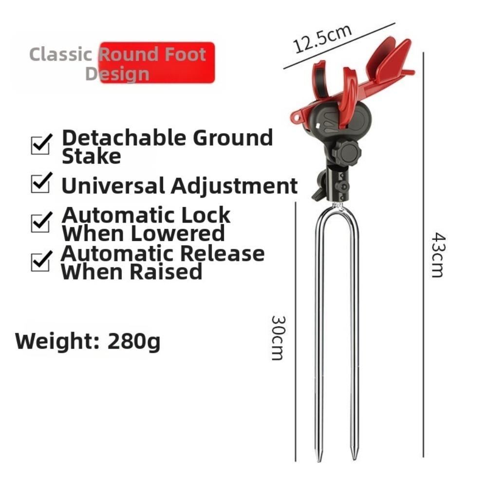Ground Insert Fishing Rod Holder Self-locking Ground Insert Rod Holder For Carp Fishing