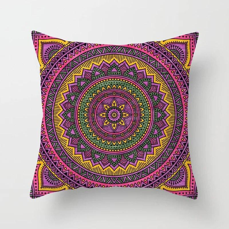 Multi-Printing Sofa Pillow Covers Bedroom Home Decor Car Office  Mandala Pattern Cushion
