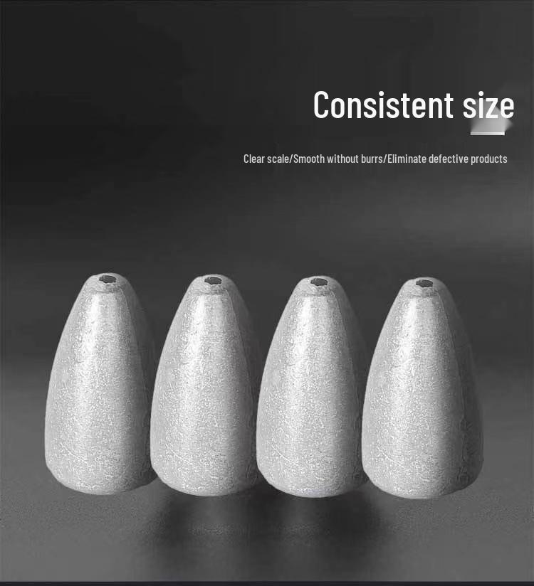 Грузило-пуля для приманки: Идеально для дальнего заброса и защиты от зацепов на оснастках Texas и Carolina.