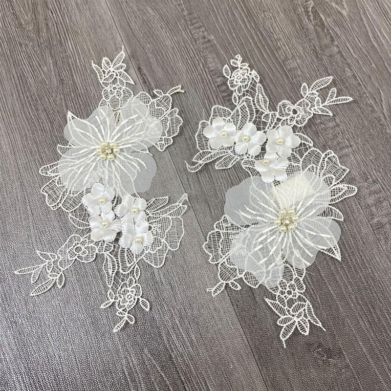 Кружево своими руками аппликация нашивка декоративная жемчужная ткань наклейка стразы несколько стилей модные аксессуары