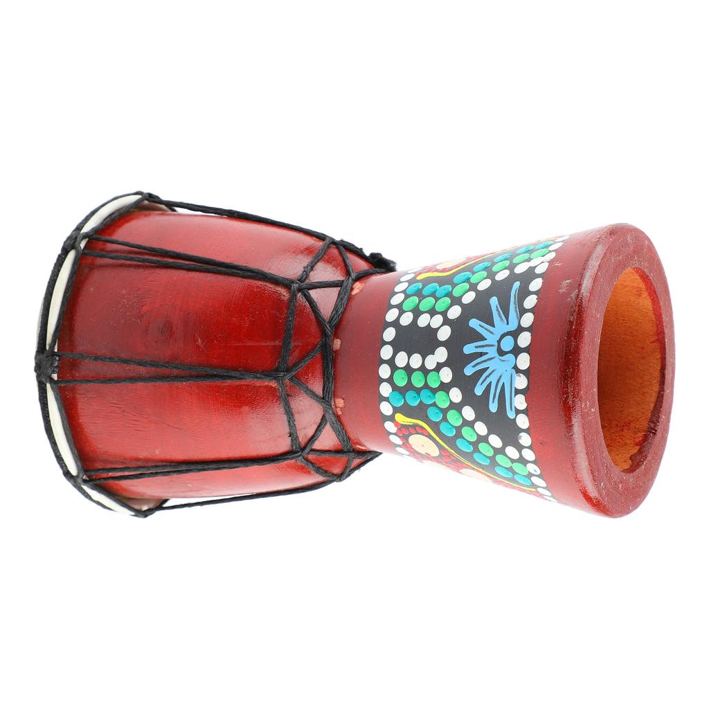 Африканский барабан 5 дюймов деревянный джембе ручной ударный инструмент четкий звук для детей и взрослых